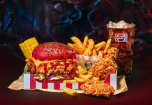KFC intră în lumea Stranger Things: burger roșu ca focul și aripi cu gust supranatural